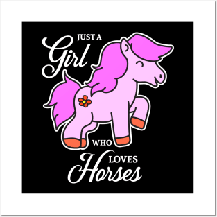 Horse design for girls Posters and Art